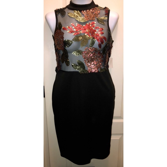 Charlotte Russe holiday sequence mesh dress - Picture 3 of 6